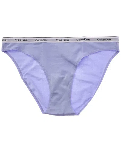 Calvin Klein Modern Logo Bikini In Blue