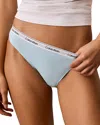 Calvin Klein Modern Logo Bikini In Blue