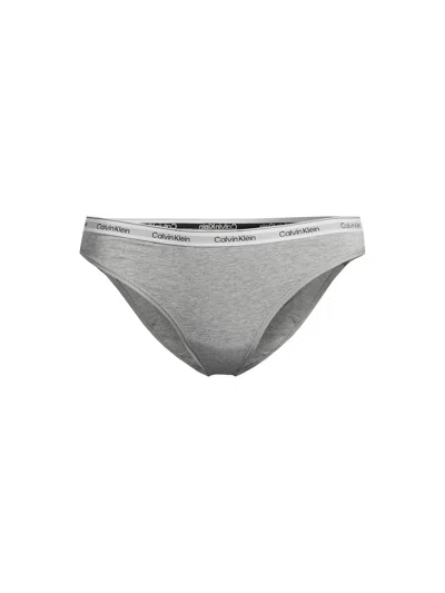 Calvin Klein Modern Logo Bikini In Gray