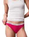 Calvin Klein Modern Logo Bikini In Red