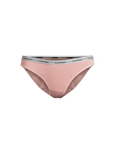 Calvin Klein Modern Logo Bikini In Pink