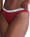 Calvin Klein Women's Modern Logo Bikini Underwear Qd5044 In Syrah
