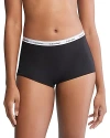 Calvin Klein Modern Logo Boyshorts In Black