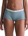 Calvin Klein Modern Logo Boyshorts In Blue Performance