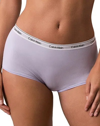 Calvin Klein Modern Logo Boyshorts In Gray