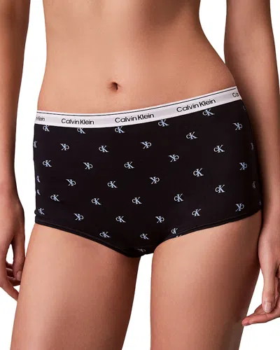 Calvin Klein Modern Logo Boyshorts In White