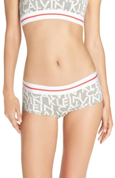 Calvin Klein 'modern' Logo Panties In Gray