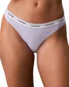 Calvin Klein Modern Logo Thong In Blue