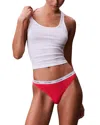 Calvin Klein Modern Logo Thong In White
