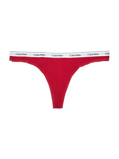Calvin Klein Modern Logo Thong In Juneberry