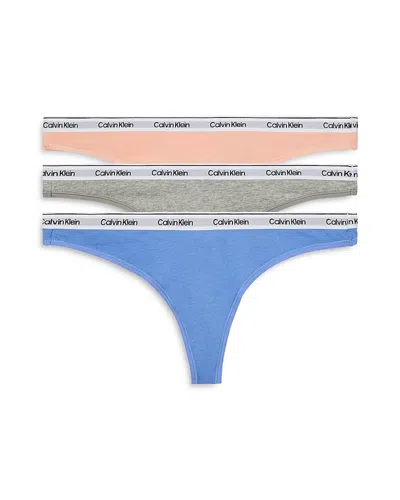 CALVIN KLEIN MODERN LOGO THONG, SET OF 3