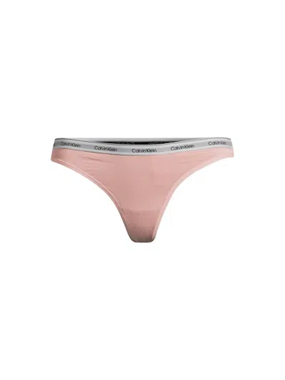 Calvin Klein Modern Logo Thong In Subdued