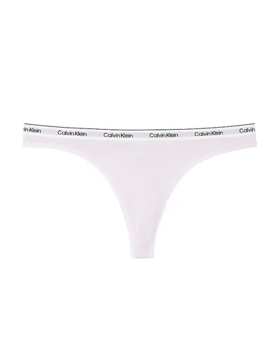 Calvin Klein Modern Logo Thong In White