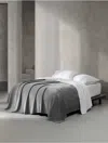 Calvin Klein Modern Lush Reversible Blanket In Gray