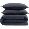Calvin Klein Modern Mélange Comforter & Shams Set In Gunmetal Grey