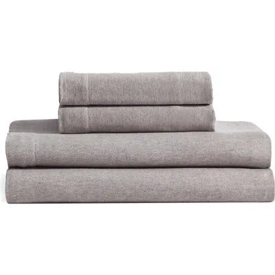 Calvin Klein Modern Mélange Cotton Blend Sheet Set In Brown