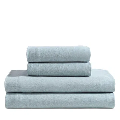 Calvin Klein Modern Melange Jersey 4 Piece Sheet Set, King In Blue