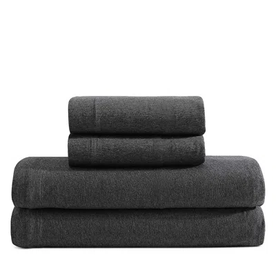 Calvin Klein Modern Melange Jersey Sheet Set, Twin In Blue
