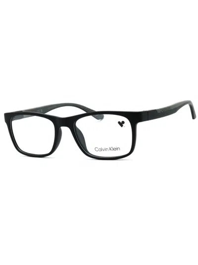 Calvin Klein Modern Rectangular Eyeglasses For Men - Size 52-18-145 In Black