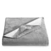 Calvin Klein Modern Reversible Solid Throw, 70 X 50 In Grey/ Aluminum Grey