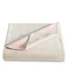 Calvin Klein Modern Reversible Solid Throw Blanket In Light Beige/ Blush