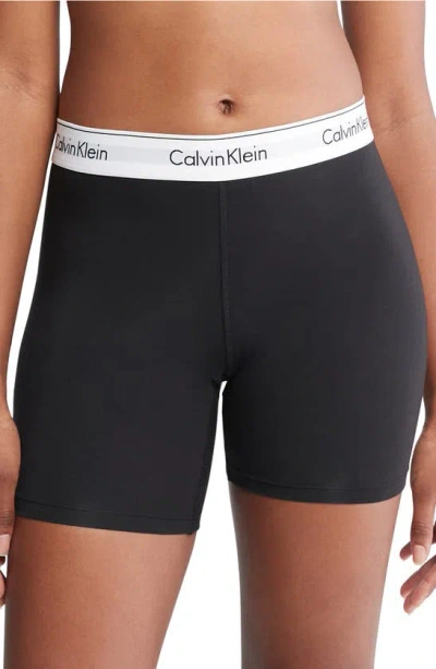 Calvin Klein Modern Stretch Cotton Blend Boxer Briefs In Black