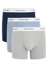 Calvin Klein Modern Stretch-cotton Boxer Briefs In Blue