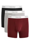 Calvin Klein Modern Stretch-cotton Boxer Briefs In Red