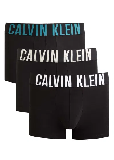 Calvin Klein Modern Stretch-cotton Trunks In Black
