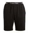 Calvin Klein Modern Structure Lounge Shorts In Black