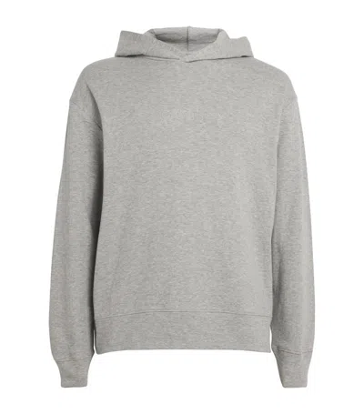 Calvin Klein Modern Terry Lounge Hoodie In Grey