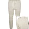 Calvin Klein Modern Twill Chinos Oatmeal In Cream