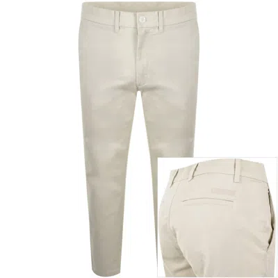 Calvin Klein Modern Twill Chinos Oatmeal In Cream