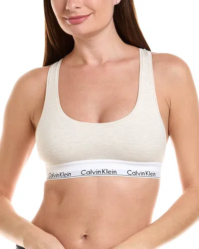 Calvin Klein Modern Unlined Bralette In White