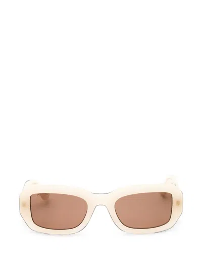 Calvin Klein Modified Rectangle-frame Sunglasses In Neutral