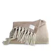 Calvin Klein Mohair Ombre Yarn Dyed Throw Blanket, 70l X 50w In Camel Brown