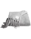 Calvin Klein Mohair Solid Reversible Throw Blanket
