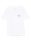 Calvin Klein Mono-logo Short-sleeve T-shirt In White