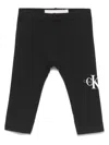 Calvin Klein Monogram Leggings In Black