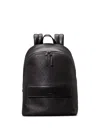 Calvin Klein Monogram Logo Backpack In Black