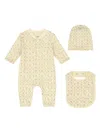 Calvin Klein Monogram-print Romper Set In Yellow