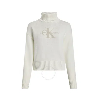 CALVIN KLEIN CALVIN KLEIN MONOGRAM ROLL NECK JUMPER