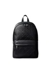 Calvin Klein Monogram-embossed Backpack In Black