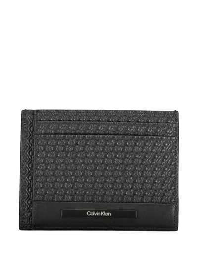 Calvin Klein Monogram-embossed Card Holder In White