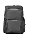 Calvin Klein Black Polyester Backpack In Black