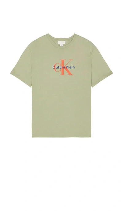 Calvin Klein Monologo Tee In Tea