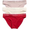 Calvin Klein Motive Cotton Bikini Panties In Multi