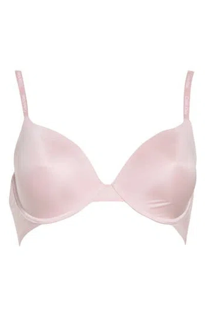 Calvin Klein Motive Shine T-shirt Bra In Pink
