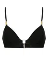 Calvin Klein Moulded Triangle Bikini Top In Black