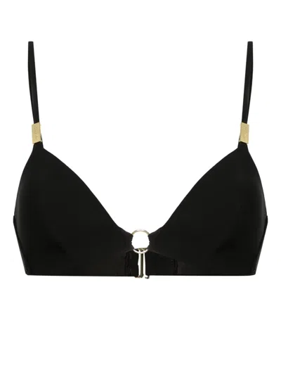 Calvin Klein Moulded Triangle Bikini Top In Black